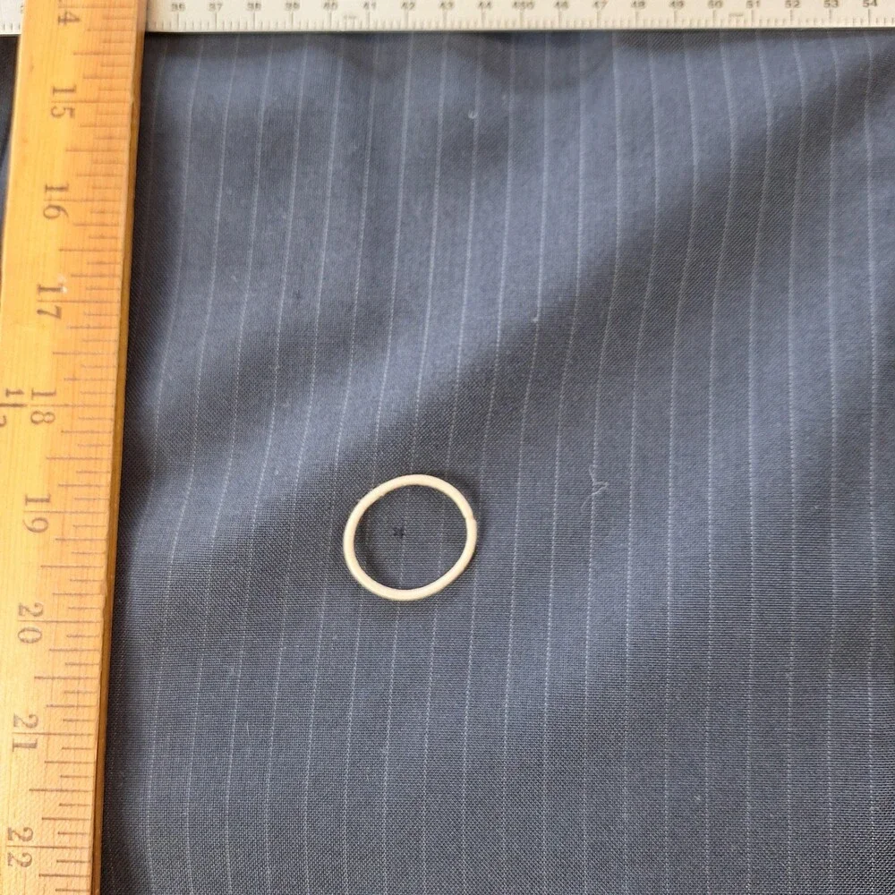 Vintage American Trend Suit Mens 50 41x28 Blue Stripe Single Vent 2 Btn 2 Piece